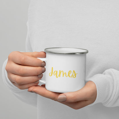 Personalised Name Enamel Mug
